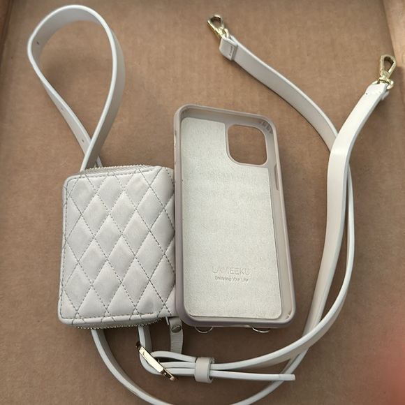 LAMEEKU Compatible with iPhone 11 Case Wallet - Beige - Picture 3 of 4